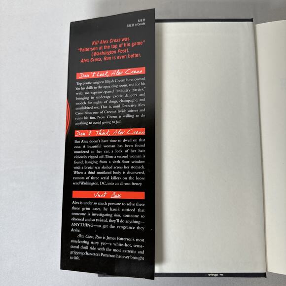 Alex Cross, Run - Hardcover By Patterson, James - VERY GOOD - Picture 5 of 5